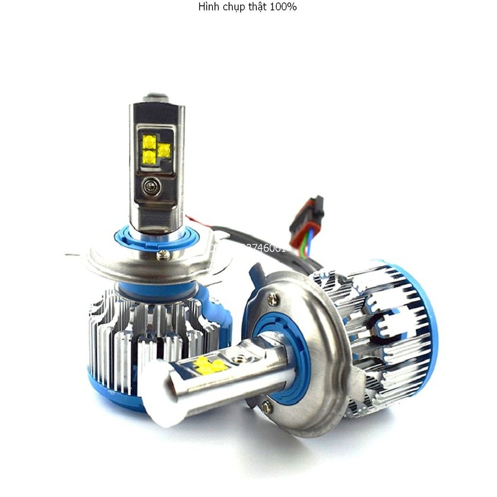 Bộ đèn pha Led Turbo T1 chân H4 dành cho ô tô xe máy GreenNetworks