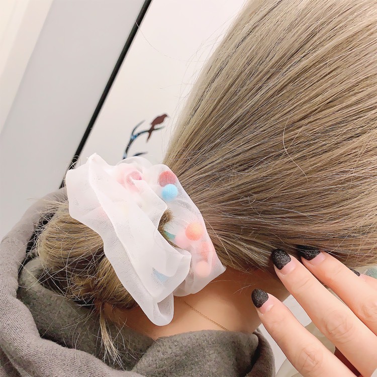 Dây cột tóc scruchies lưới hot trend 2021 scruchie mẫu mới DC23