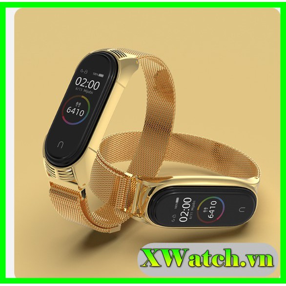 Dây đeo nam châm Mi band 5 chính hãng Mijobs - dây đeo thay thế Xiaomi miband 5 milanese loop (Mijobs)