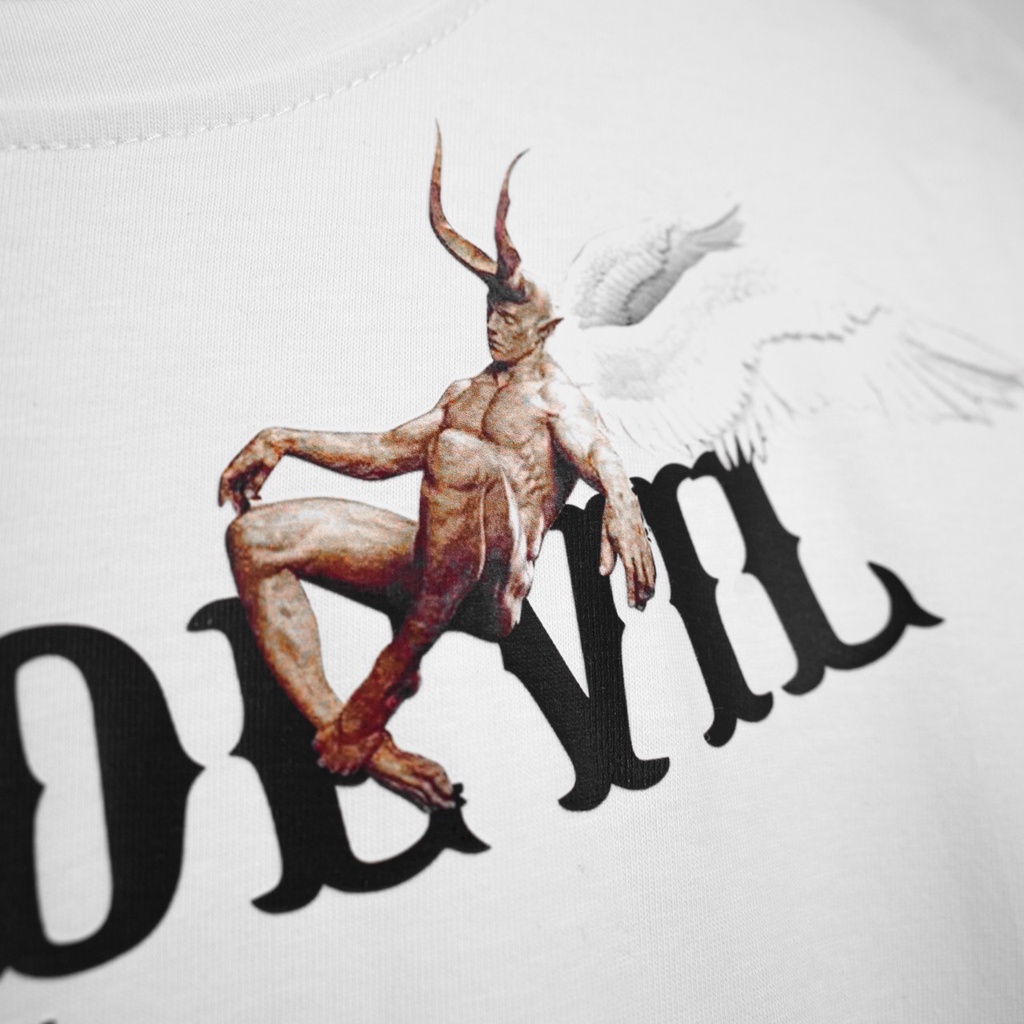 Áo thun boxy The Bad God Angel Devil