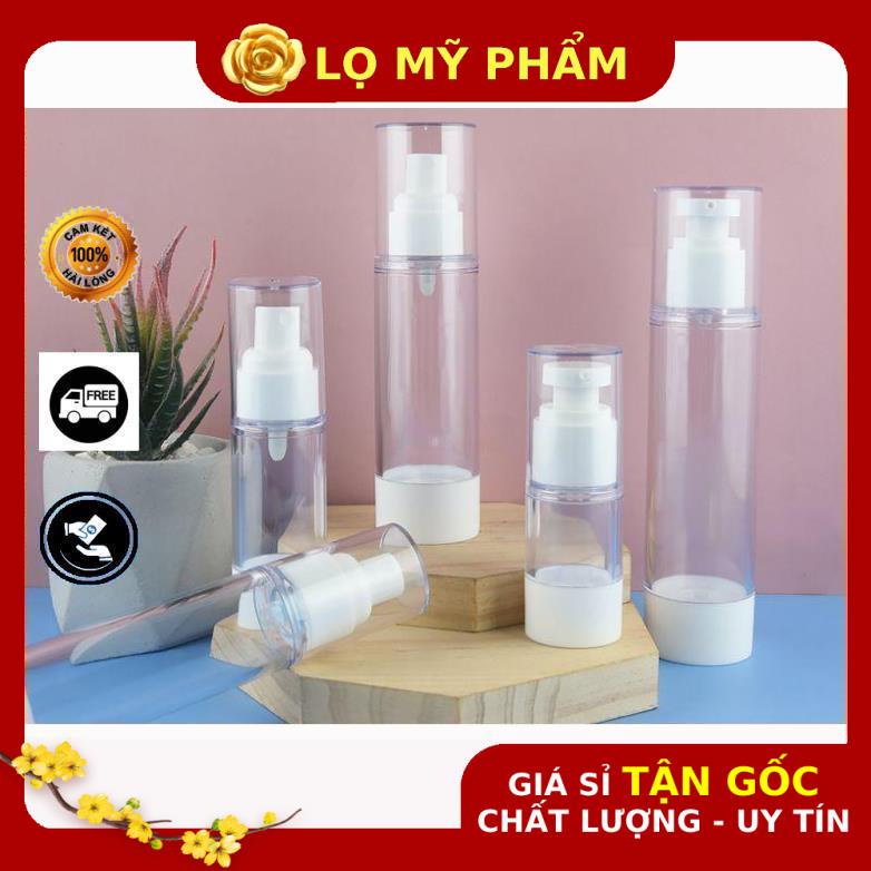 Chai Chiết Mĩ Phẩm ❤ GIÁ TỐT NHẤT ❤ Chai nhựa xịt giọt hút chân không 15ml,30ml,50ml,100ml chiết mỹ phẩm .