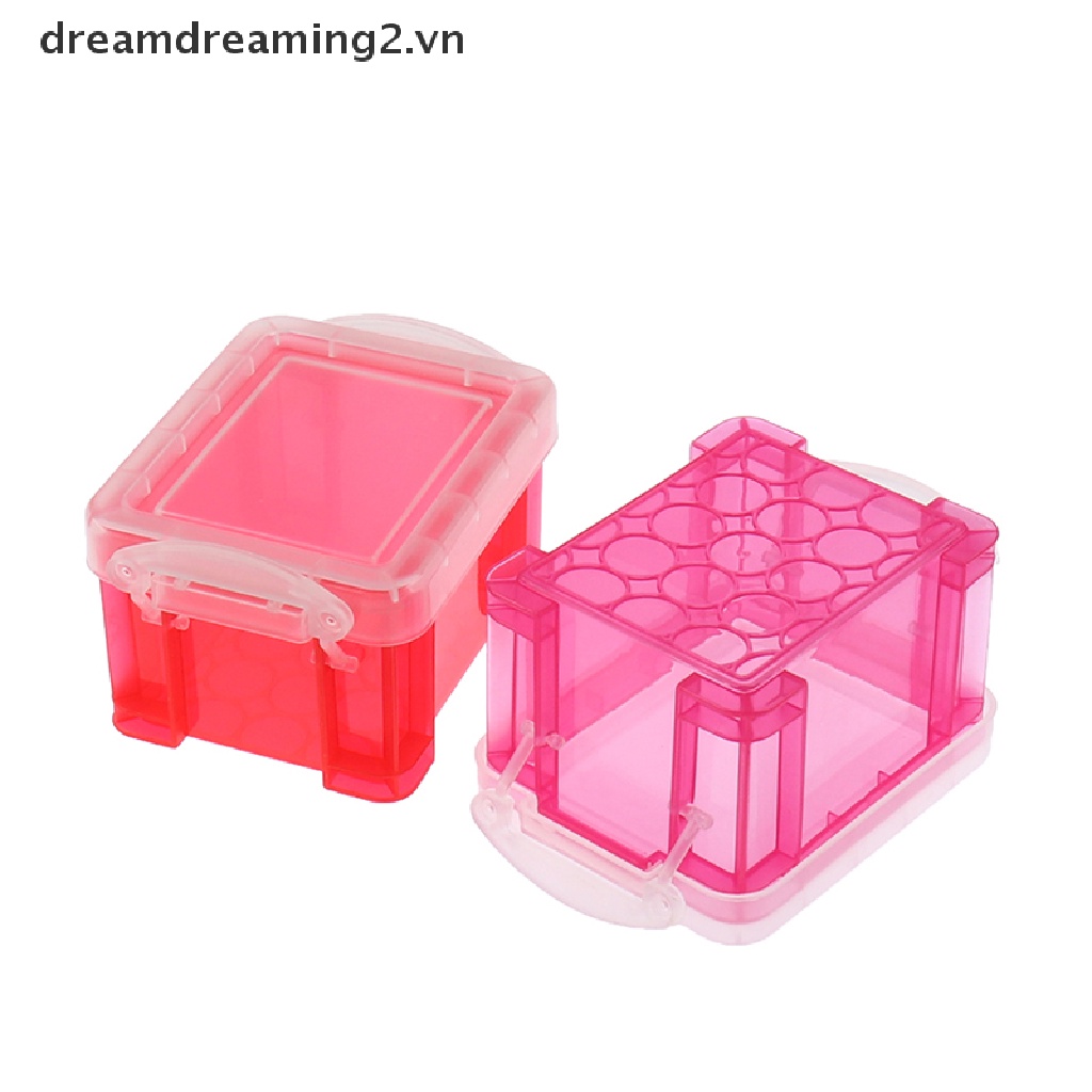 Bộ 2 Hộp Nhựa mini Đựng Đồ Chơi Dễ Thương Cho Búp Bê