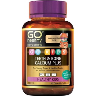 Viên Bổ Sung Canxi Cho Trẻ Go Healthy Kids Teeth and Bone Calcium Plus Hộp 60 viên