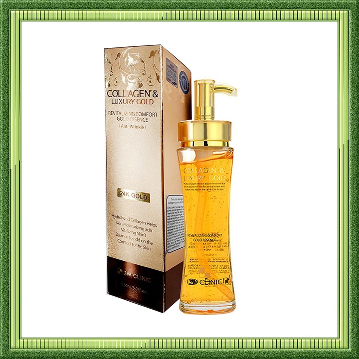 Tình chất chống nhăn 3w Collagen Luxury Gold Clinic Hàn Quốc 150ml