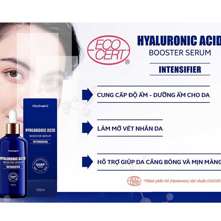 HYALURONIC ACID BOOSTER SERUM| Tinh Chất Cấp Ẩm Căng Bóng Da 100ml / Mediworld