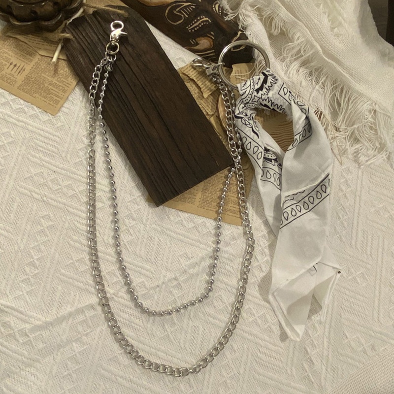 Ví Đựng Tiền Xu Phối Dây Xích Phong Cách Punk Hip Hop Cá Tính