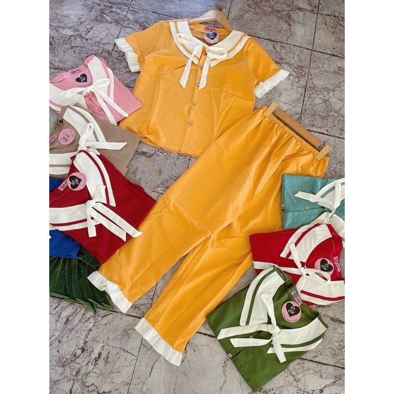 PYJAMA TIỂU THƯ TAY NGẮN SIÊU XINH