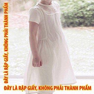 Rập giấy 30001 - Đầm ly nổi tiểu thư Candy