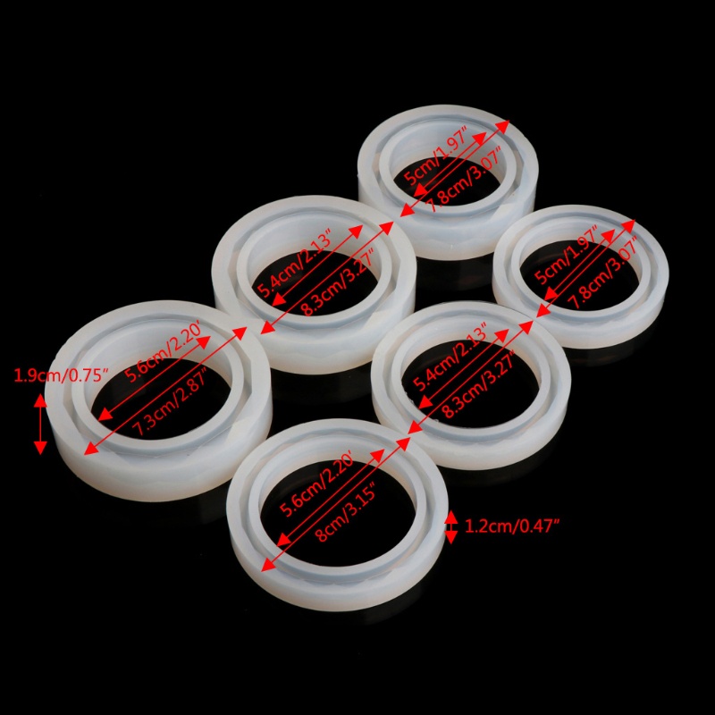 Khuôn silicon làm vòng đeo tay resin thủ công tiện dụng
