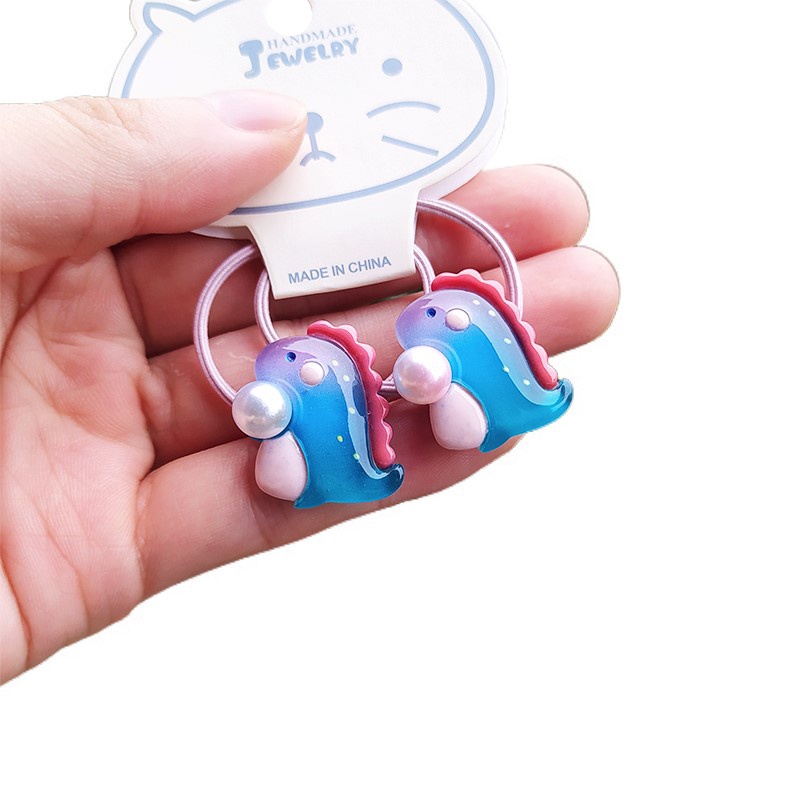 Set 2 Dây Cột Tóc Hình Động Vật Biển Dễ Thương Cho Bé Gái