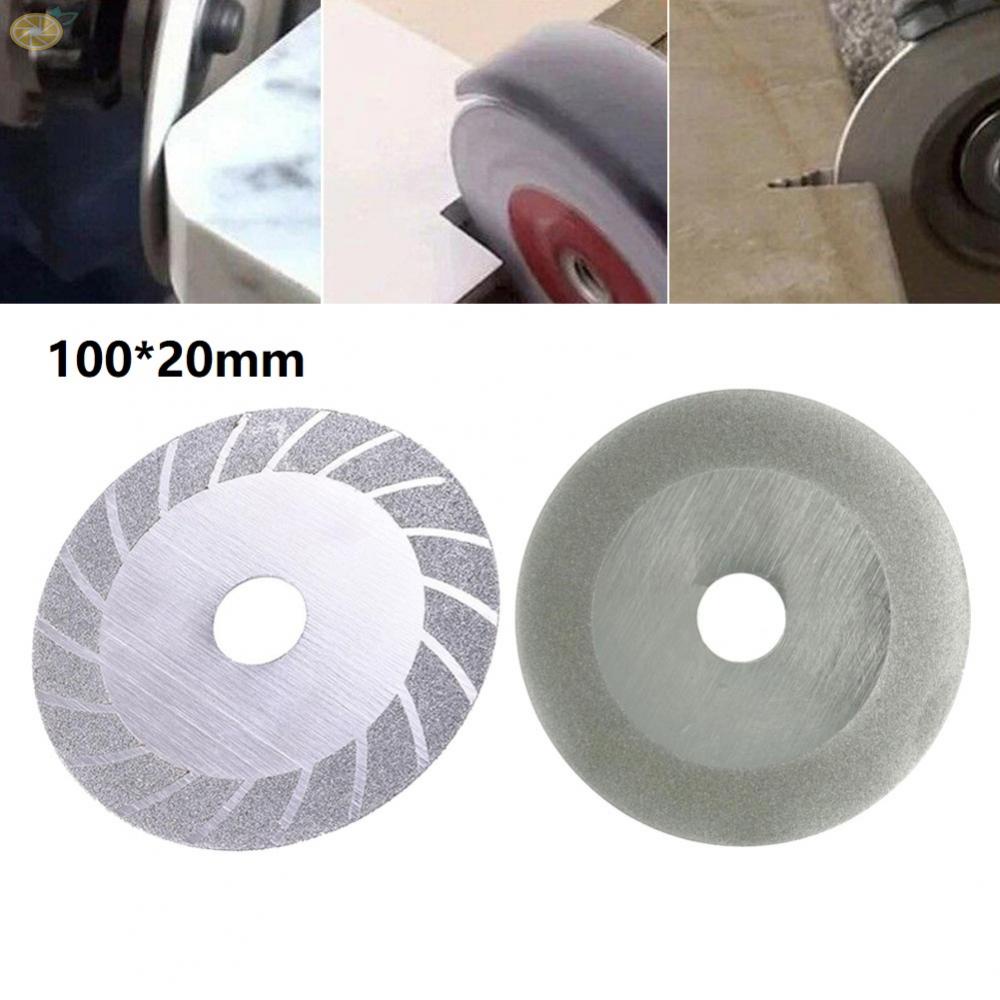 【VARSTR】Diamond Cutting Grinding Wheel 100x20mm Circular Saw Blade Sharpening Silver
