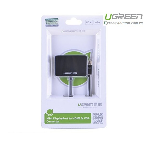 Cáp chuyển đổi Mini Displayport to HDMI / VGA chính hãng Ugreen 10439