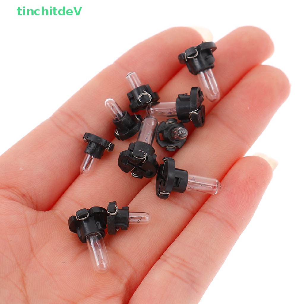 Bộ 5 Đèn LED T3 T4.2 Ánh Sáng Trắng Ấm Gắn Bảng Điều Khiển Xe Hơi