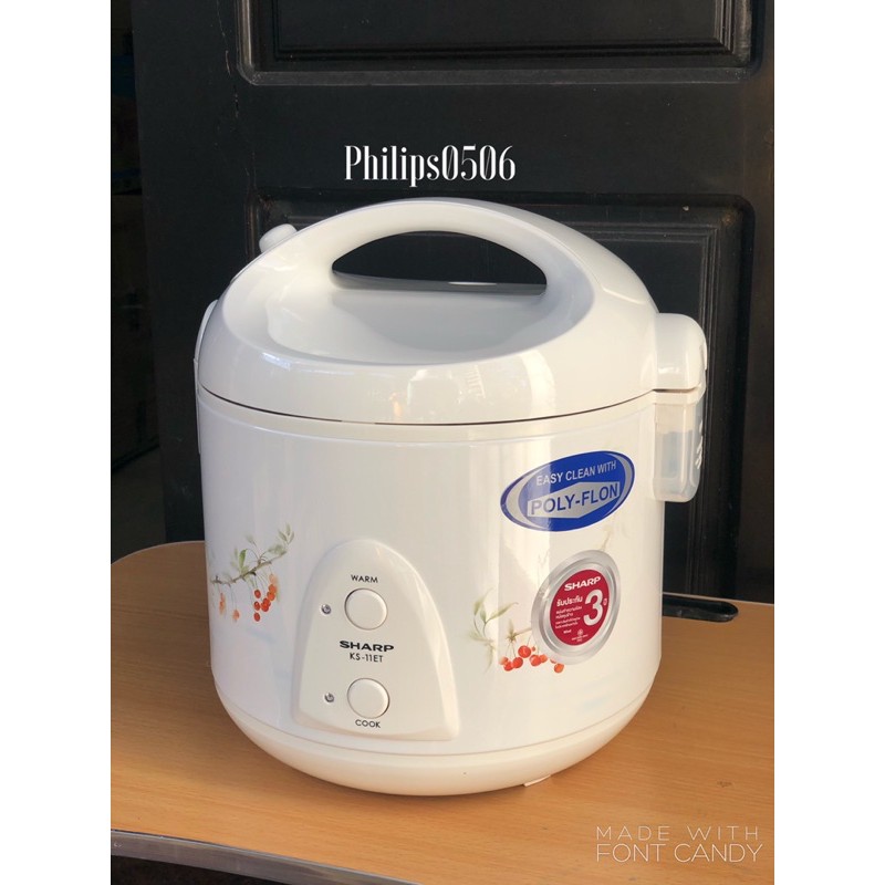 Nồi cơm điện Sharp 1.0L KS-11ET Thái Lan.BH 24 THÁNG