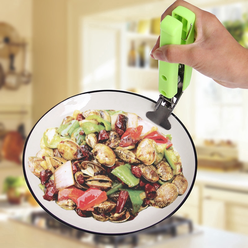 Kẹp inox gắp thức ăn thiết kế chống trượt/nóng độc đáo chuyên dụng