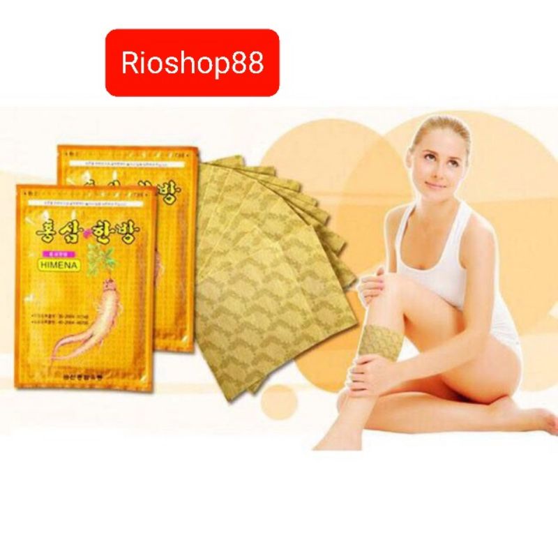 Cao dán Ginseng nhân sâm vàng