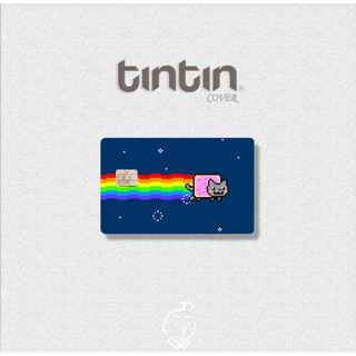 😹NYAN CAT -Tem Dán Thẻ ATM(Thẻ Chung Cư,Thẻ Xe,Thẻ Từ,Thẻ Visa,...)Sticker TinTin Trang Trí Thẻ Chống Xước, Nước