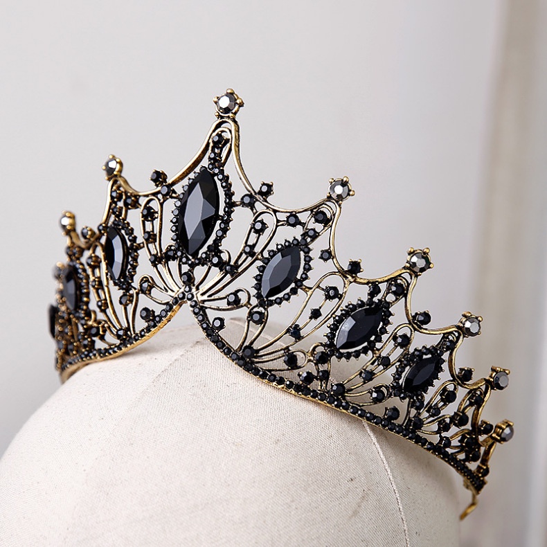 (MớI) Bộ Vòng cổ + Bông Tai HìNh Vương MiệN ĐíNh Đá Sang TrọNg