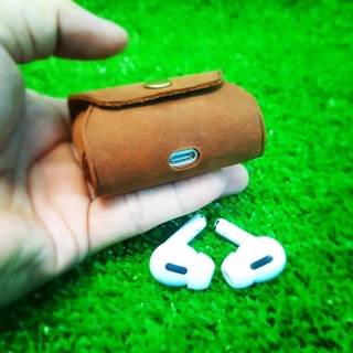 BAO DA AIRPODS PRO TỐI GIẢN (DA THẬT)