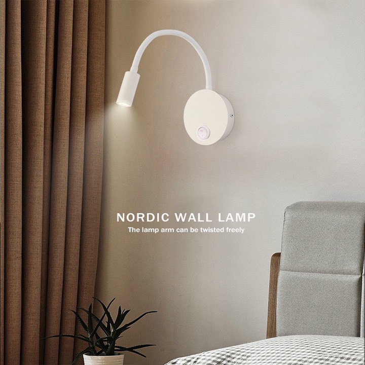Đèn Đọc Sách Gắn Tường LED 3W - 220V, Đèn Rọi Trang Trí Khách Sạn