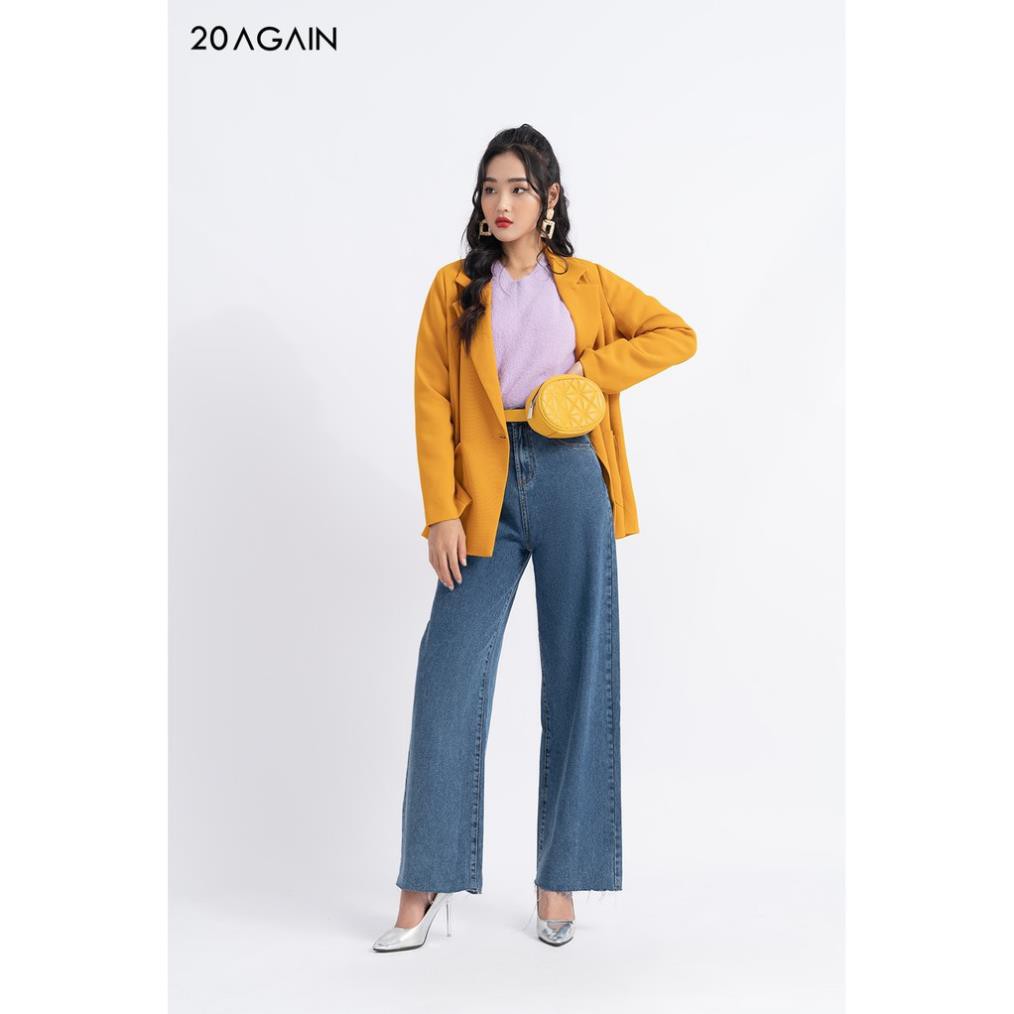 [Mã FAMALLT5 giảm 15% đơn 150k] Áo vest blazer nữ dài 2 lớp có túi ốp VDA0961 20AGAIN | BigBuy360 - bigbuy360.vn