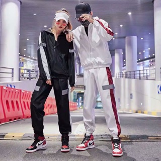 (ORDER) Set thể thao ulzzang unisex dạ quang line đỏ