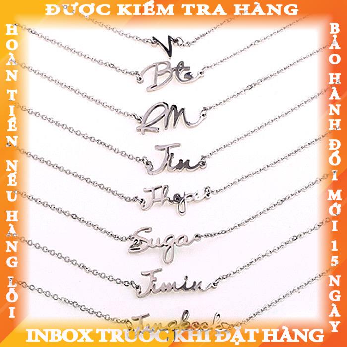 Vòng tay thép titanium KPOP BTS trangiang
