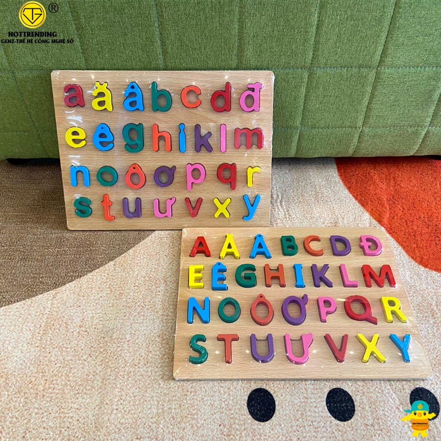 Bảng chữ cái gỗ Tiếng Việt cho bé tập đọc