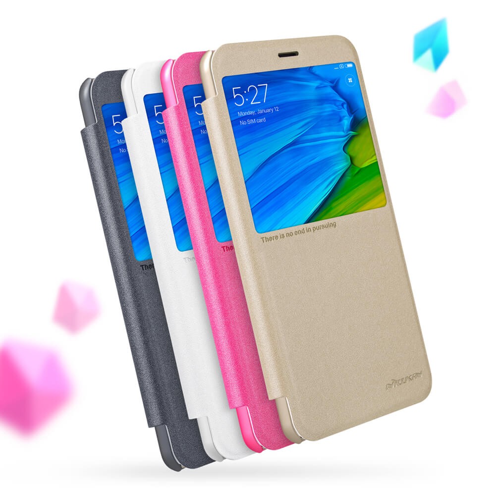 Bao da cho Xiaomi Redmi Note 5 Pro Nillkin Sparkle Series New Leather case