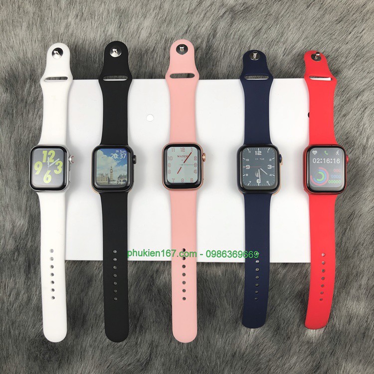 [Smart Watch W56 / W56M] Đồng hồ thông minh W56/W56M Seri 6 - Cài hình nền - Nút tròn xoay, nút back sườn -  Chống nước