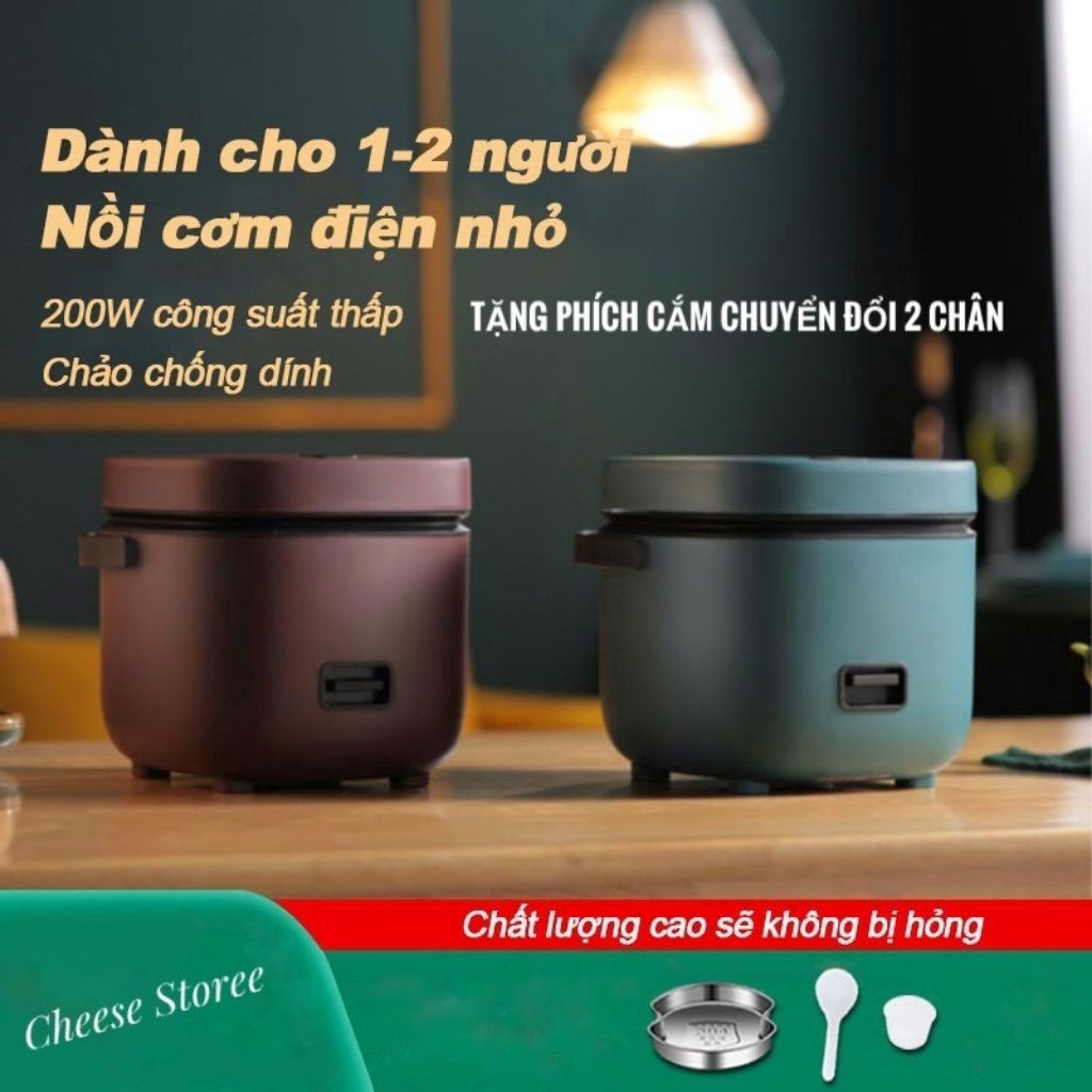 Nồi cơm điện đa năng Nồi Cơm Điện Mini Đa Năng Jiashi 1.2L cho 1- 2 người ăn.