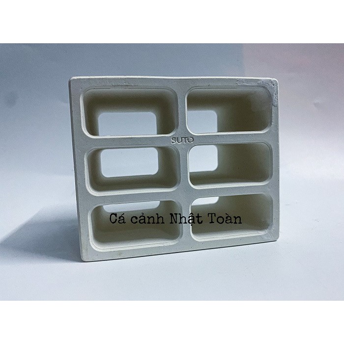 KHUNG GỐM SỨ CHO CÁ NÚP VÀO TRANG TRÍ BỂ CÁ 10X8X8CM