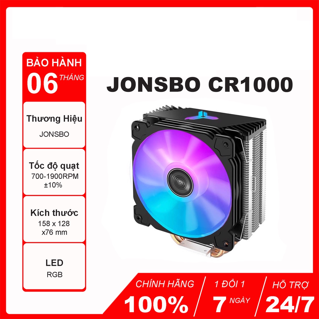 [Mã 157ELSALE hoàn 7% đơn 300K] Tản nhiệt khí CPU RGB Jonsbo CR-1000