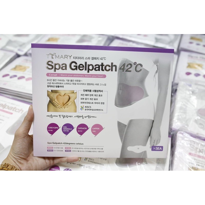 Miếng dán tan mỡ bụng Spa Gelpatch 42 độ C của Hàn Quốc