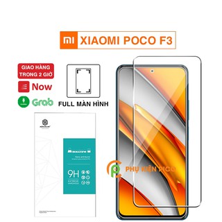 Kính cường lực Poco F3 full màn hình hiển thị chính hãng Nillkin Amazing H trong suốt - Dán màn hình Xiaomi Poco F3