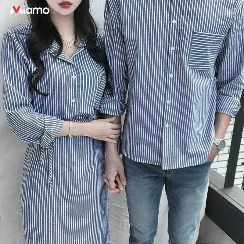 [Freeship] Set đồ đôi nam nữ thanh lịch phong cách hàn quốc thời trang Miamo TN58 (Kèm ảnh thật)