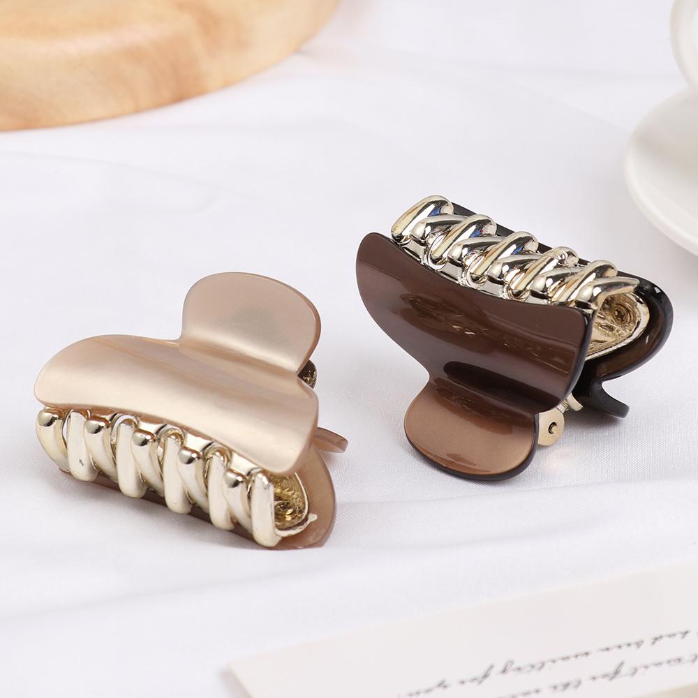 Kẹp Tóc Càng Cua Cỡ Nhỏ Bằng Acrylic Thời Trang