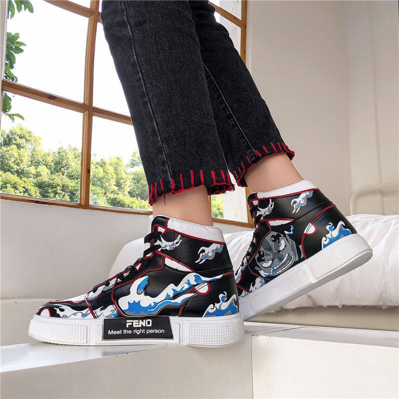 One Piece Anime High Top Thể thao Thông thường giày nam | BigBuy360 - bigbuy360.vn