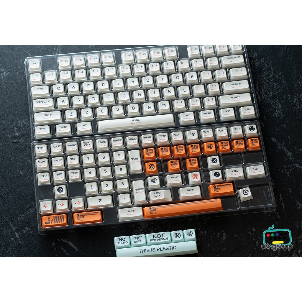 Keycap Plastic nhựa PBT, in nhiệt dyesub, 144 nút bàn phím cơ, XDA profile