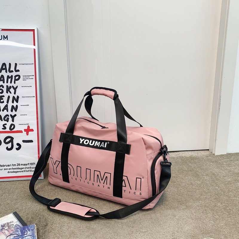 Túi xách du lịch IELGY sức chứa lớn in chữ thời trang cho nữ