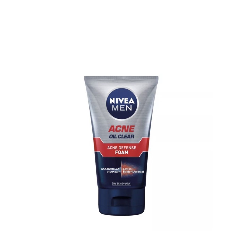 (Hàng Mới Về) Sữa Rửa Mặt Tạo Bọt Kiềm Dầu Trị Mụn Nivea 100ml Cho Nam