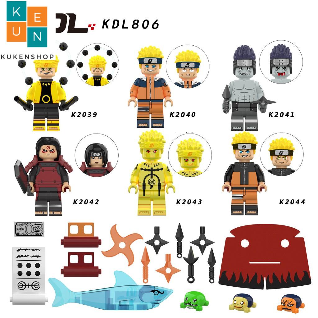 Minifigures Các Mẫu Nhân Vật Hoạt Hình Naruto Kèm Linh Thú Triệu Hồi Anime Uzumaki Hoshigaki KDL806 - Đồ Chơi Lắp Ráp