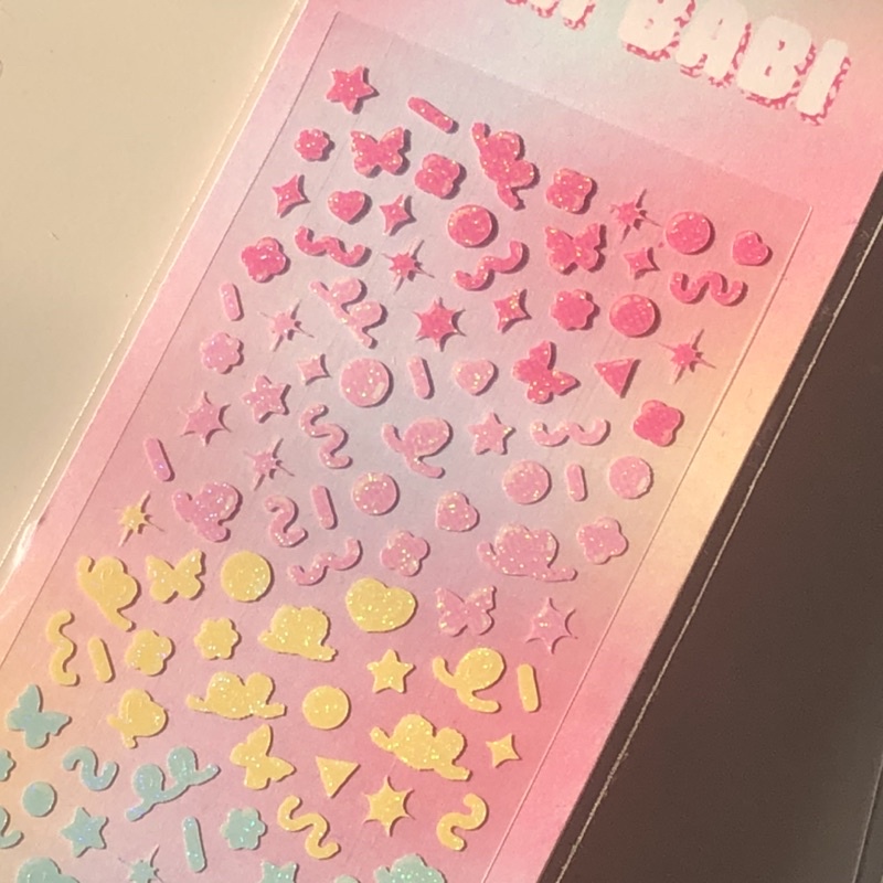 STICKER TRANG TRÍ LẤP LÁNH TINI BABI