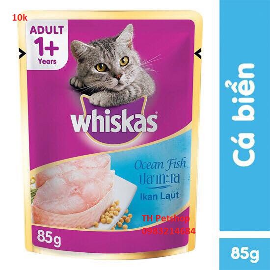 Pate cho Mèo Whiskas vị cá biển 85g