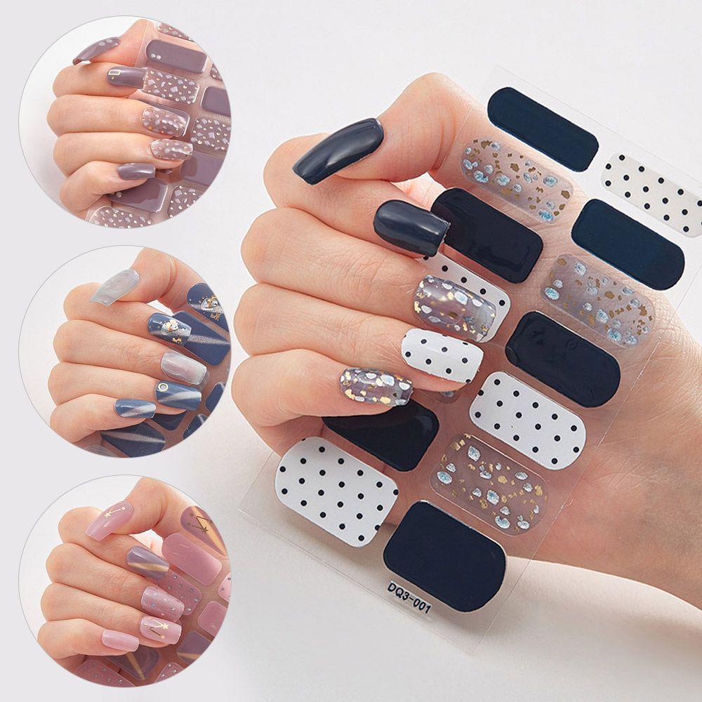 Miếng Dán Móng Nghệ Thuật DIY Thiết Kế Mới Tiện Lợi Dễ Sử Dụng