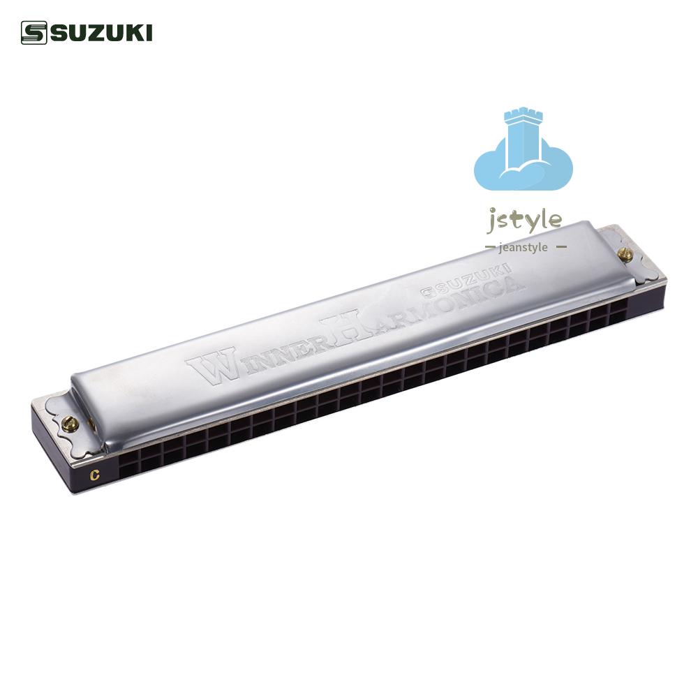 SUZUKI Kèn Harmonica Tremolo 24 Lỗ Dành Cho Người Mới Tập Chơi