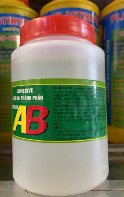 Keo hai thanh phần EPOXY AB Bộ 1 Kg thiếu