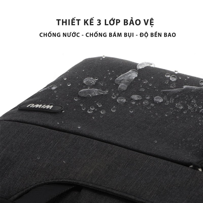 Túi đeo Laptop 13-15.4 inch chống sốc, chống thấm nước WiWU Sleeve Case