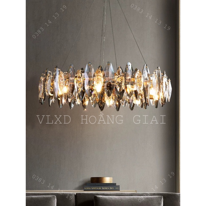Đèn chùm pha lê WoW Lighting Hoằng Giai mã D880167 đèn cao cấp cho phòng khách sang trọng phong cách hiện đại