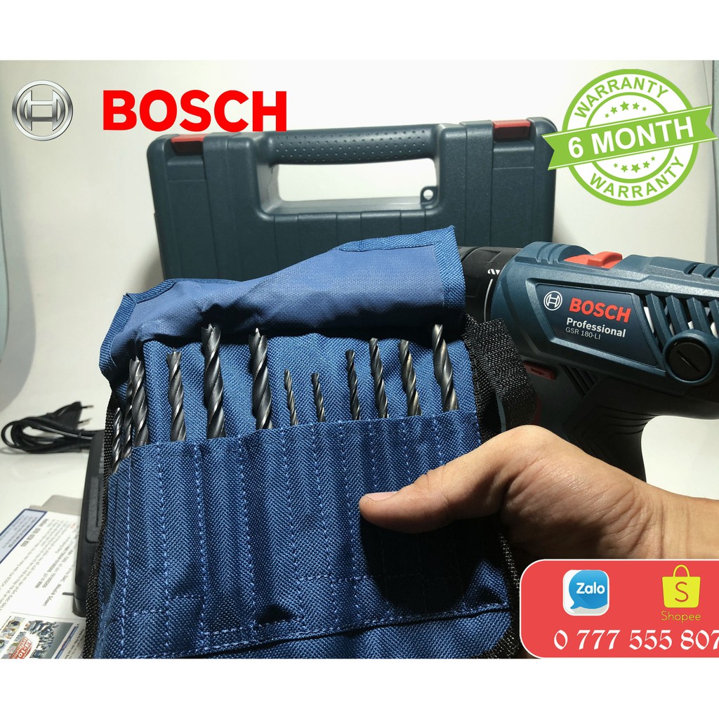 [GSR 180-Li] Máy khoan vặn vít dùng pin Bosch 18V (kèm phụ kiện) (BH 6 tháng) [CHÍNH HÃNG]